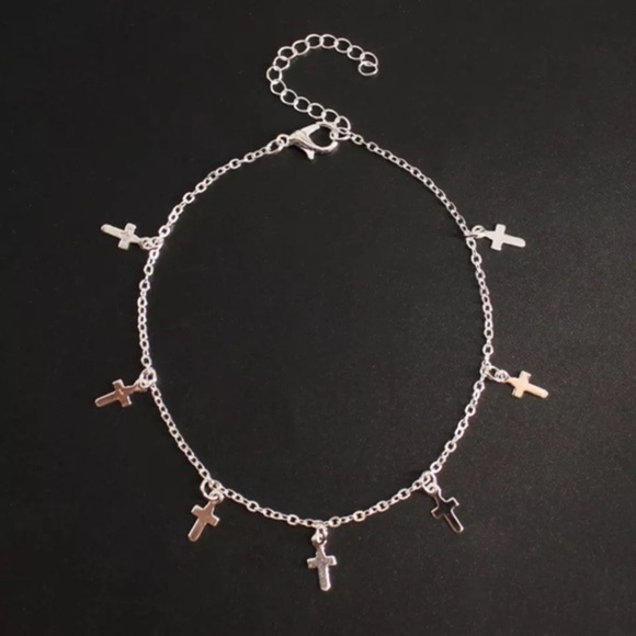 3/$30 🤍 Cross Charm Anklet - Picture 3 of 5